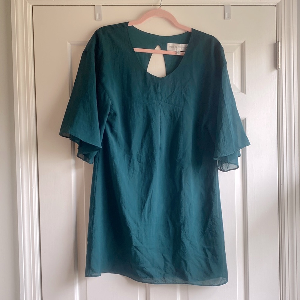 DRESS THE POPULATION Forest Green boho dress